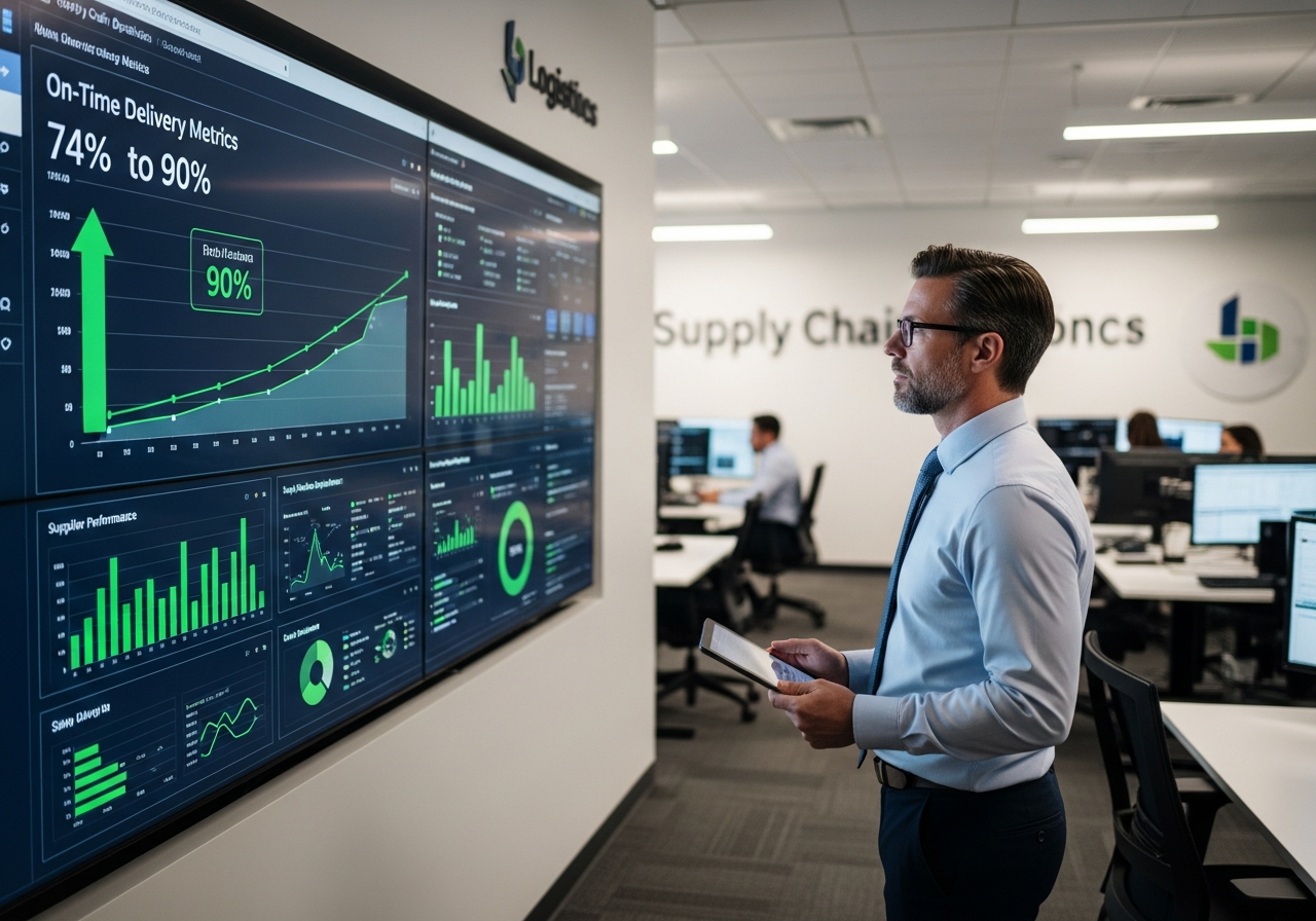 Supplier performance review dashboard